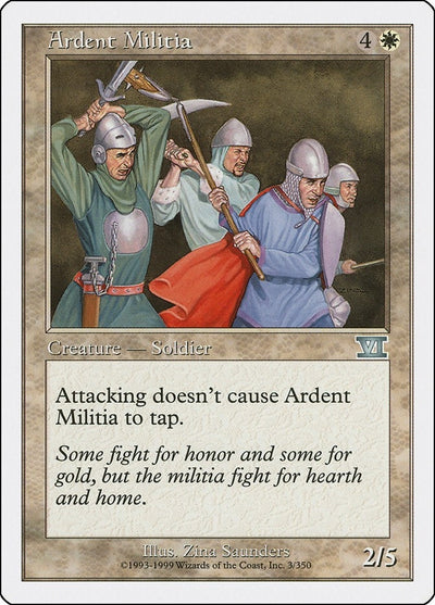 Ardent Militia (3) (6ED)