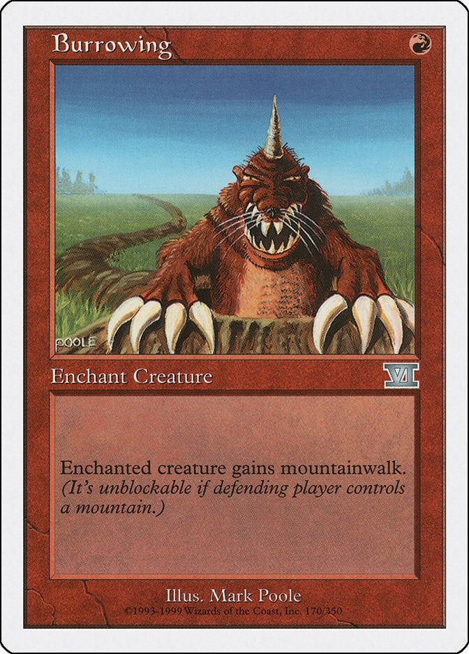 Image for Burrowing (170) (6ED) - Magic: The Gathering