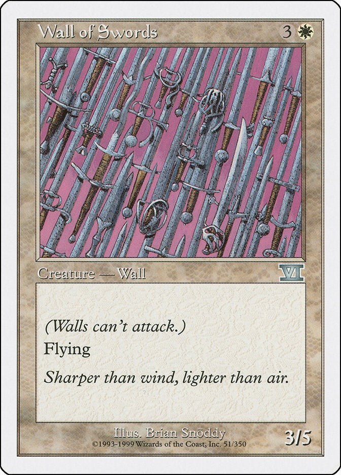 Image for Wall of Swords (51) (6ED) - Magic: The Gathering