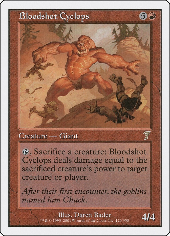 Image for Bloodshot Cyclops (176) (7ED) - Magic: The Gathering