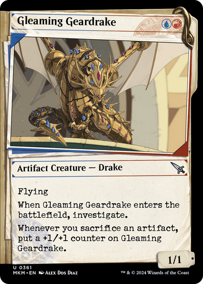 Gleaming Geardrake (Showcase) (361) (MKM)