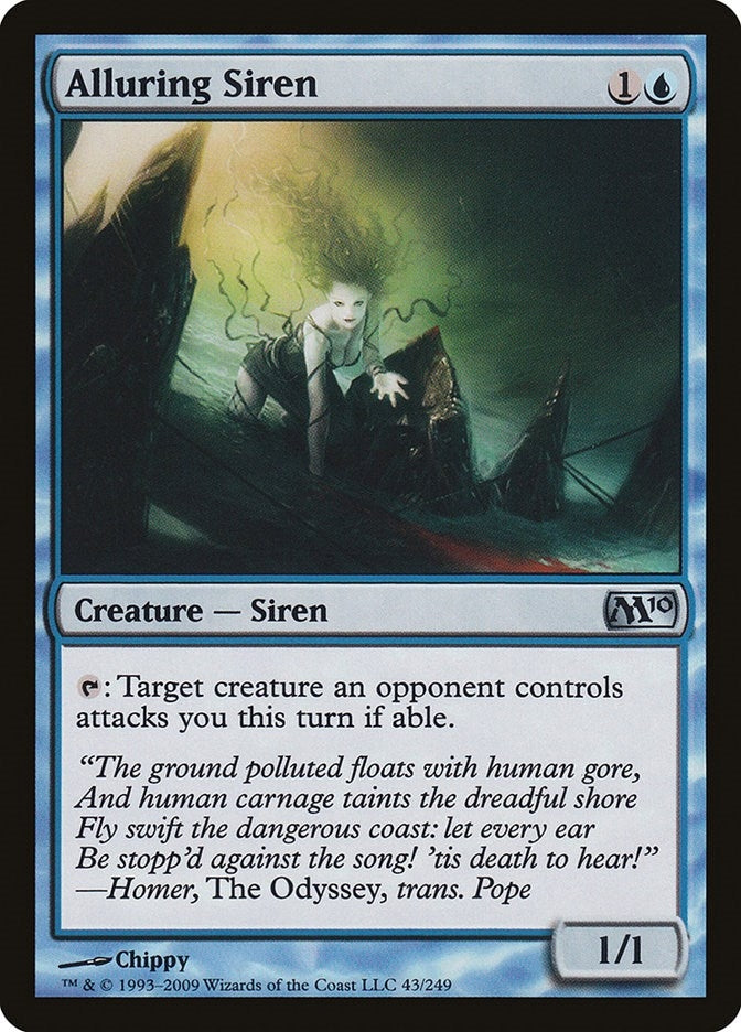 Image for Alluring Siren (43) (M10) - Magic: The Gathering
