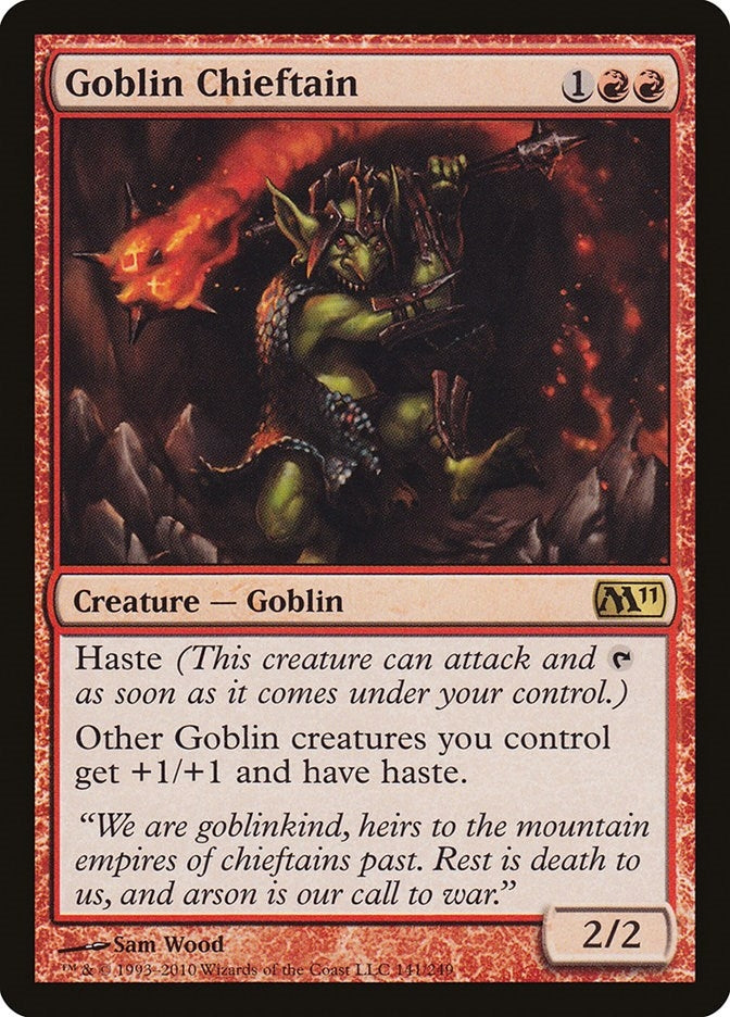 Image for Goblin Chieftain (141) (M11) - Magic: The Gathering