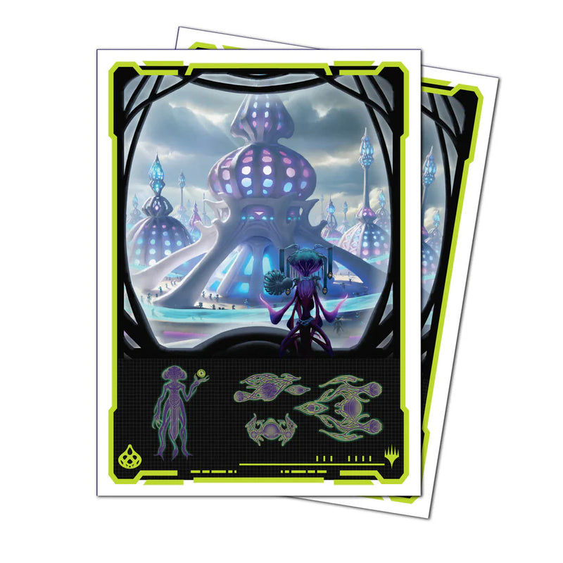 Edge of Eternities Uthros, Titanic Godcore 105ct APEX Deck Protector Sleeves