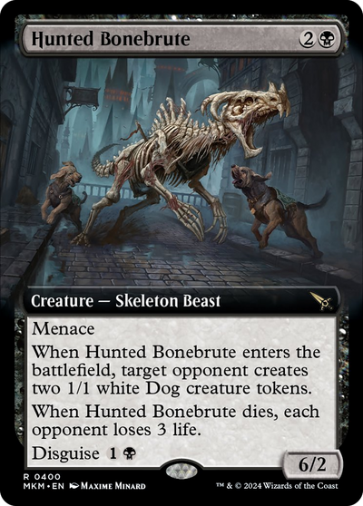 Hunted Bonebrute (Extended Art) (400) (MKM)
