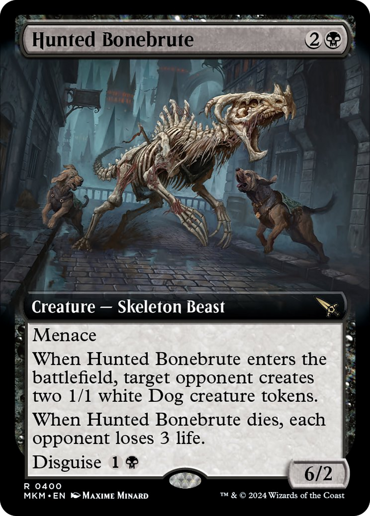 Hunted Bonebrute (Extended Art) (400) (MKM)