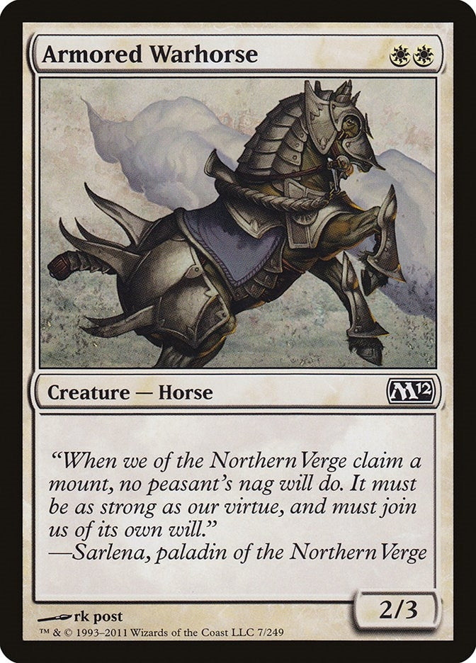 Image for Armored Warhorse (7) (M12) - Magic: The Gathering