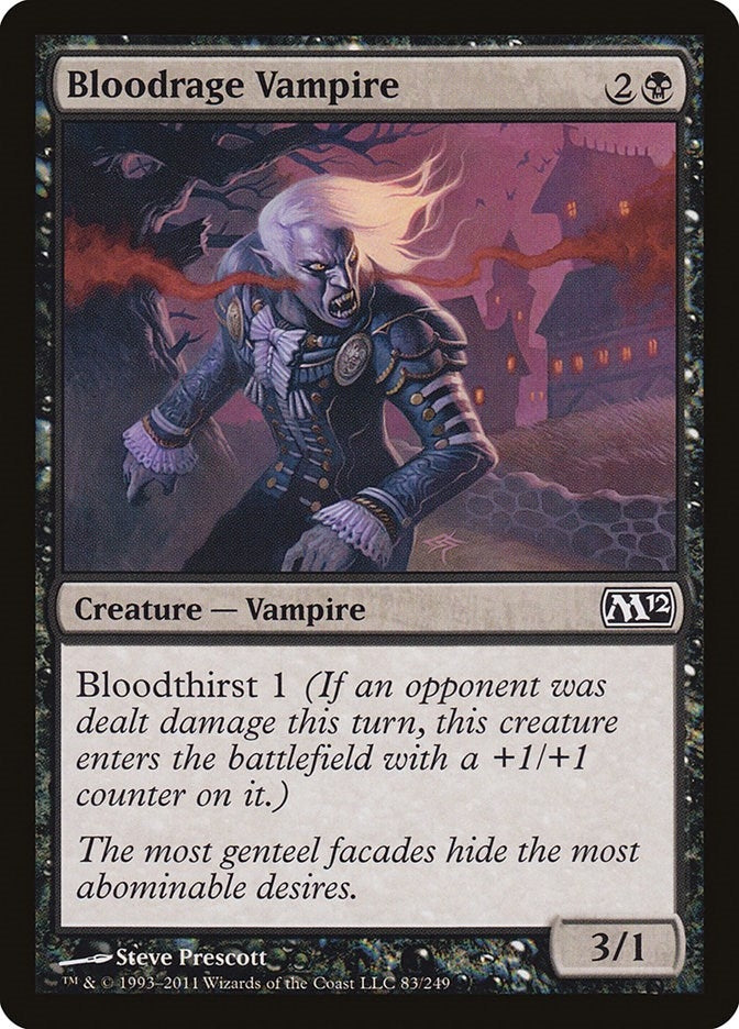 Image for Bloodrage Vampire (83) (M12) - Magic: The Gathering