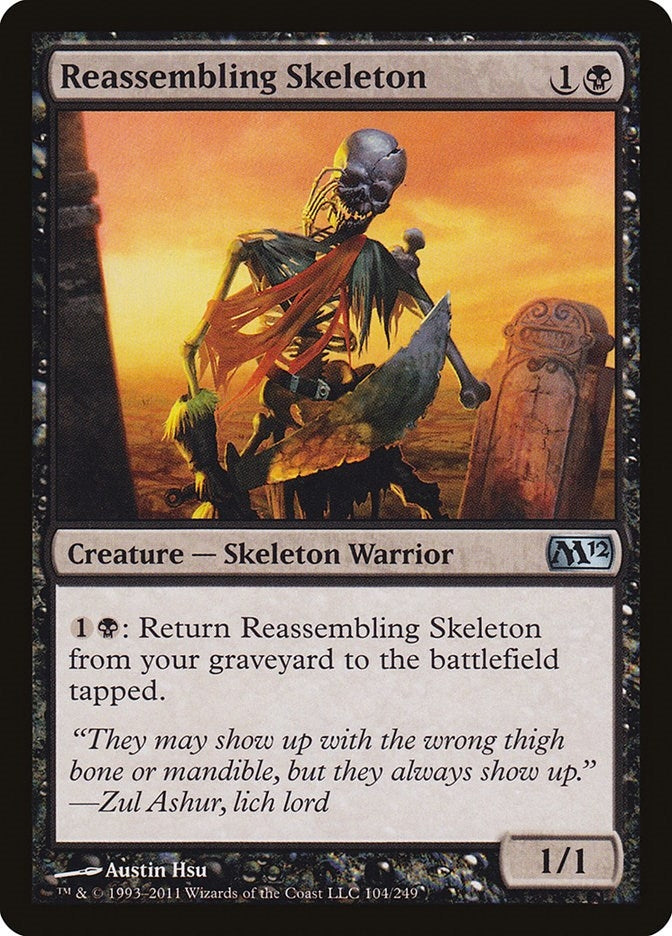 Image for Reassembling Skeleton (104) (M12) - Magic: The Gathering
