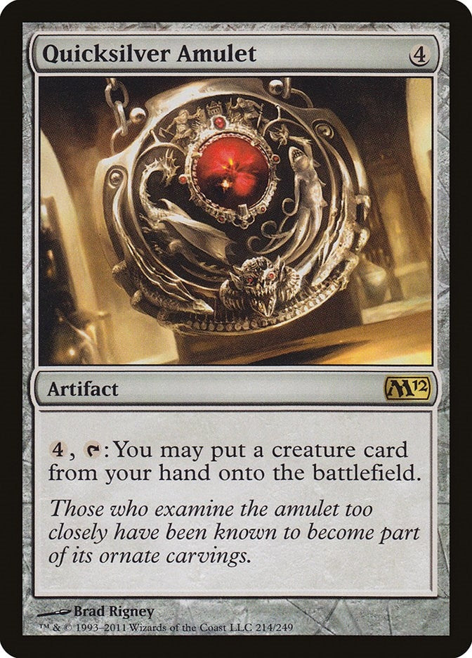Image for Quicksilver Amulet (214) (M12) - Magic: The Gathering