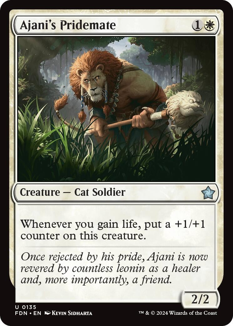 Image for Ajani's Pridemate (Foundations) (135) - Magic: The Gathering