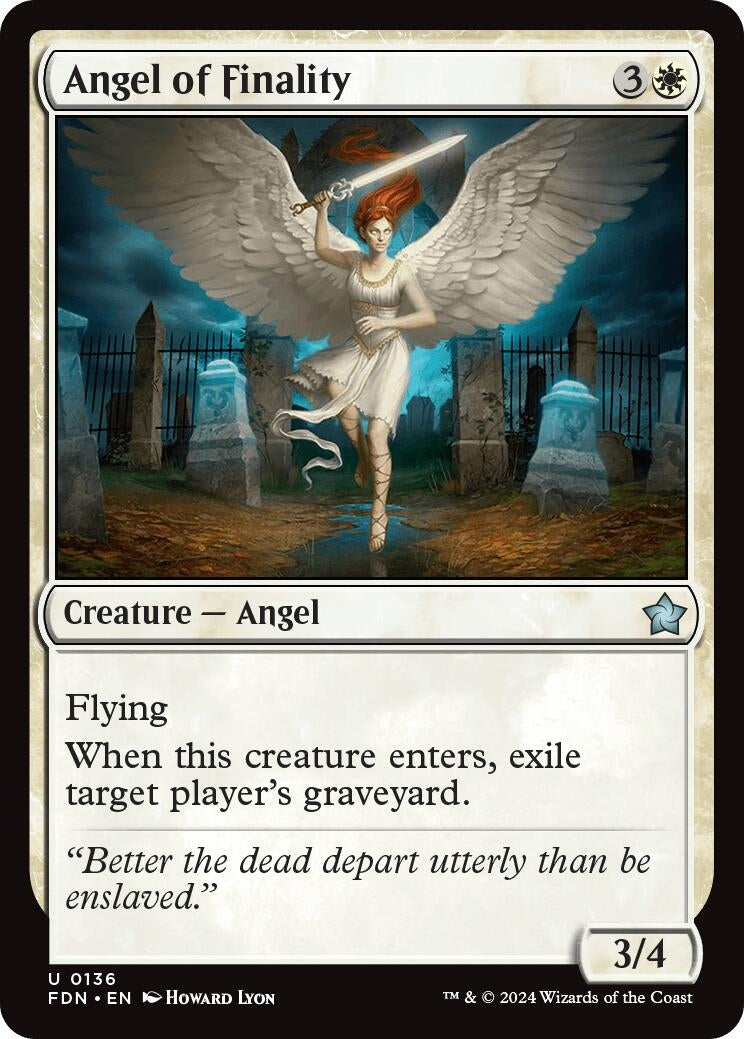 Image for Angel of Finality (Foundations) (136) - Magic: The Gathering