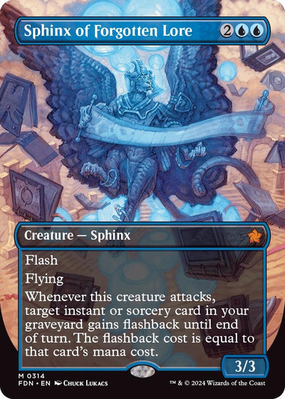 Sphinx of Forgotten Lore (Borderless) (314) (FDN)