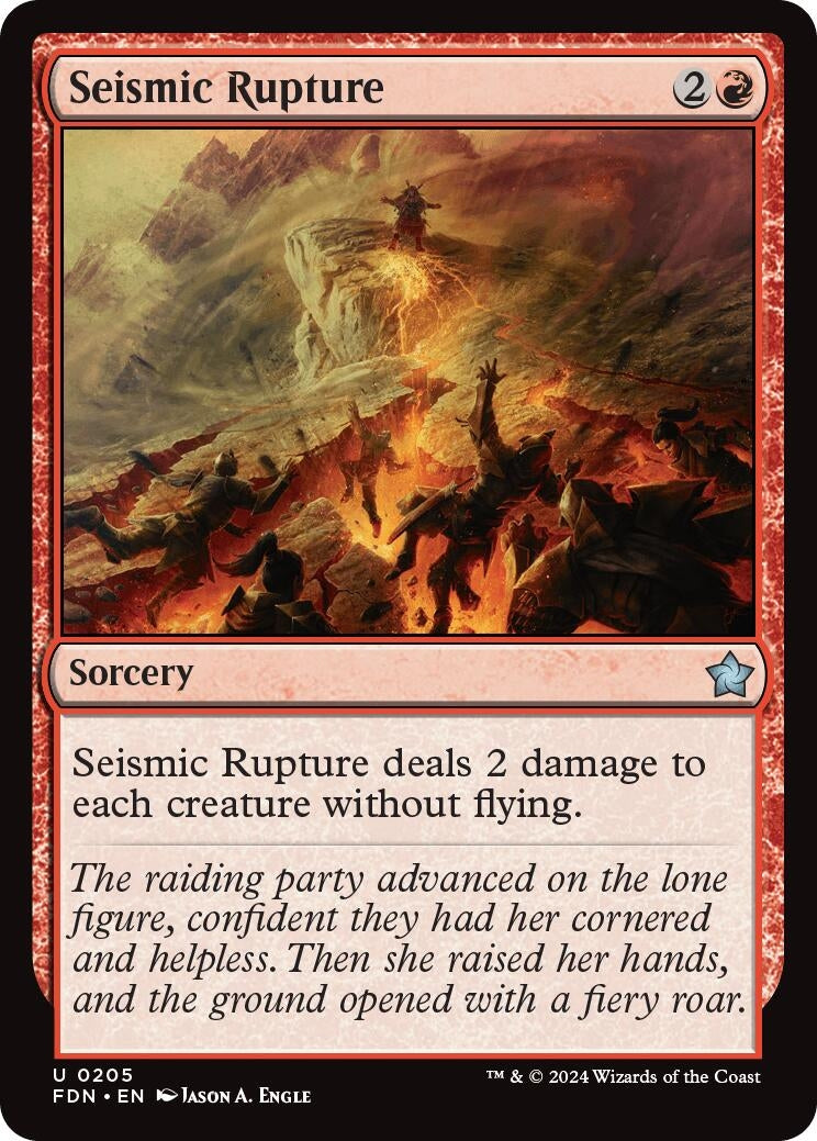 Image for Seismic Rupture (205) (FDN) - Magic: The Gathering