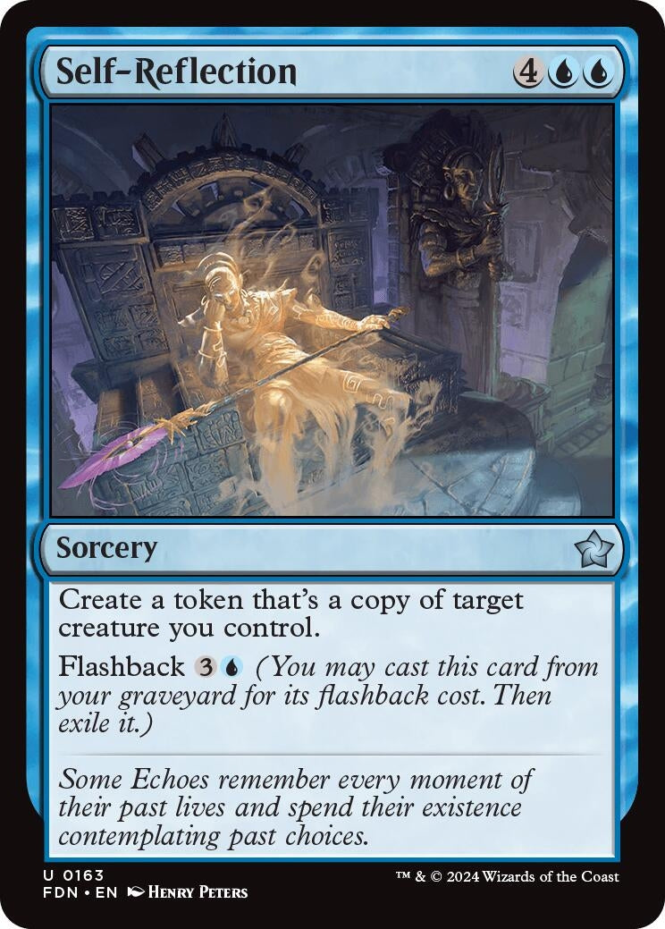 Image for Self-Reflection (163) (FDN) - Magic: The Gathering
