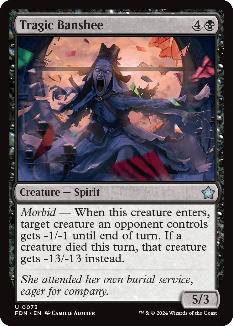 Image for Tragic Banshee (73) (FDN) - Magic: The Gathering