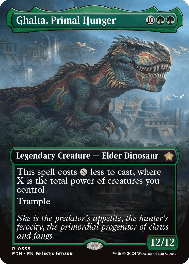 Image for Ghalta, Primal Hunger (Borderless) (Foundations) (335) - Magic: The Gathering