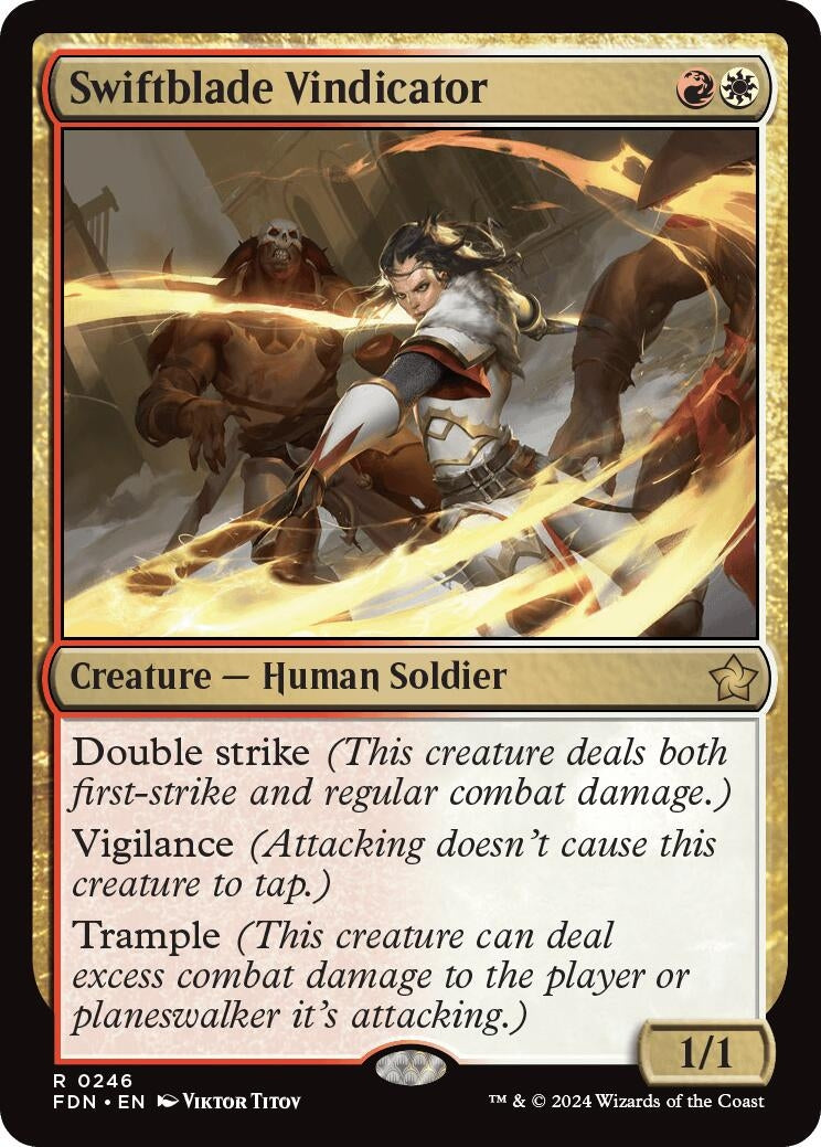 Image for Swiftblade Vindicator (246) (FDN) - Magic: The Gathering