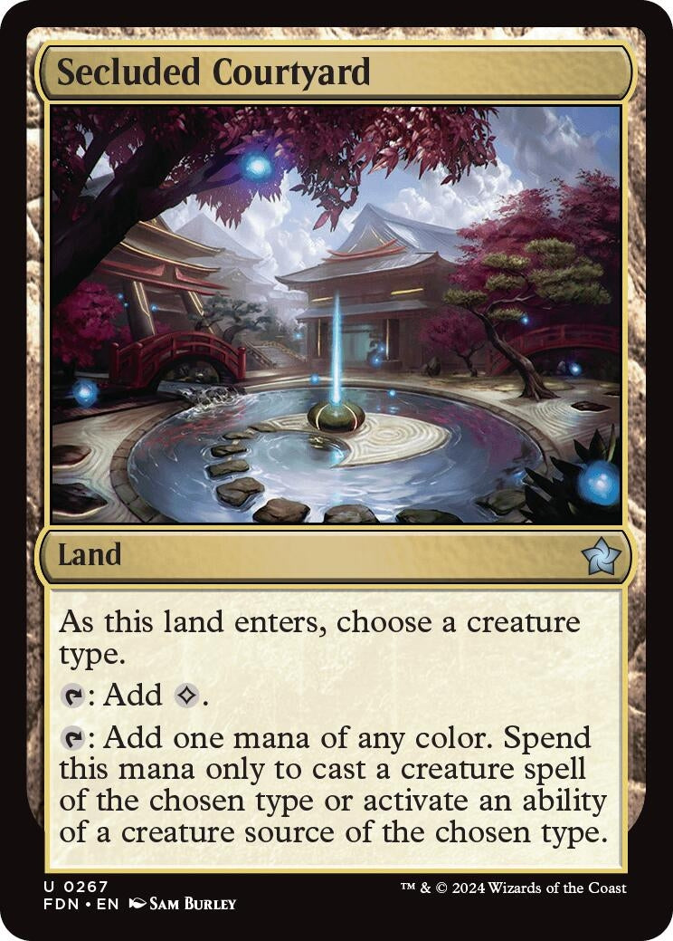 Image for Secluded Courtyard (267) (FDN) - Magic: The Gathering