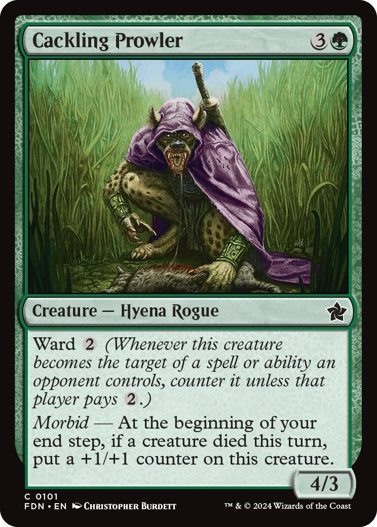Image for Cackling Prowler (Foundations) (101) - Magic: The Gathering