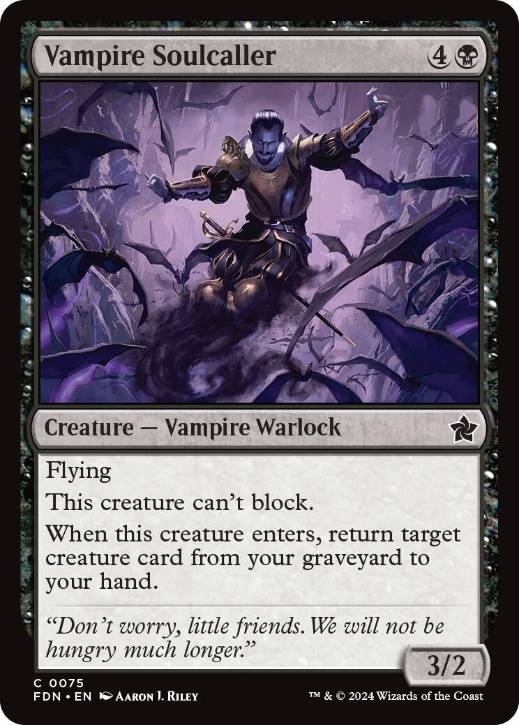 Image for Vampire Soulcaller (75) (FDN) - Magic: The Gathering