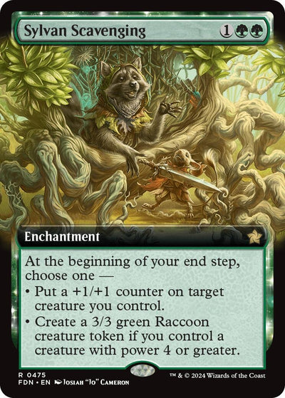 Sylvan Scavenging (Extended Art) (475) (FDN)