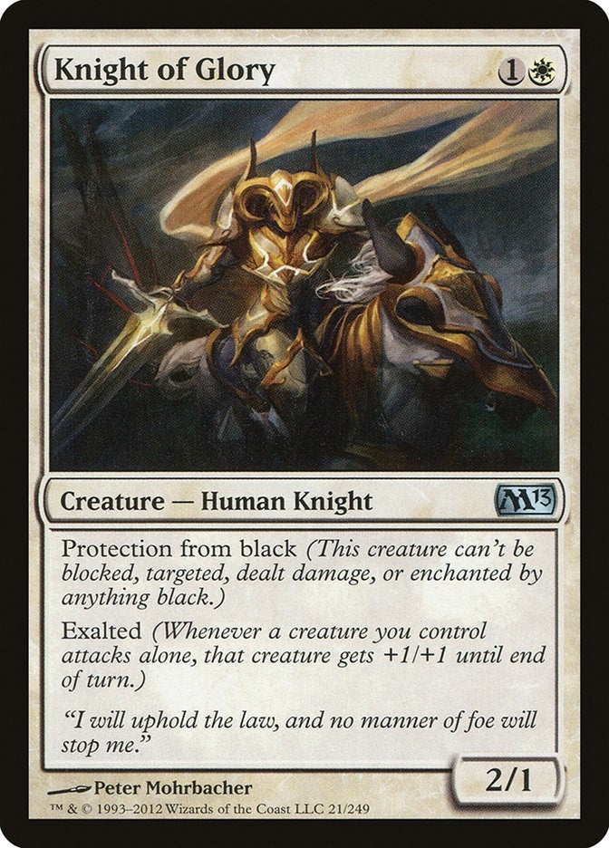 Image for Knight of Glory (21) (M13) - Magic: The Gathering