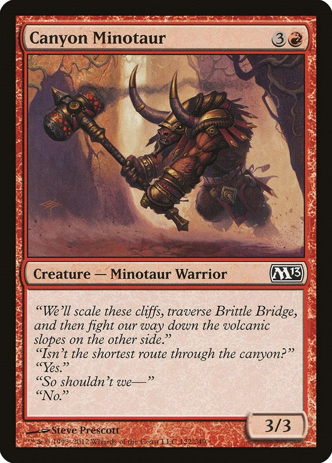 Image for Canyon Minotaur (122) (M13) - Magic: The Gathering