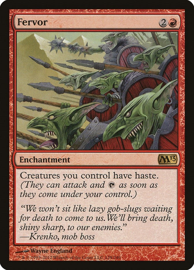 Image for Fervor (129) (M13) - Magic: The Gathering