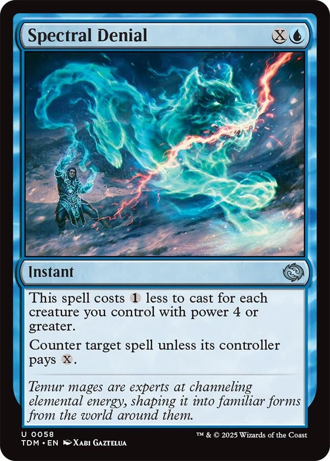 Image for Spectral Denial (58) (TDM) - Magic: The Gathering