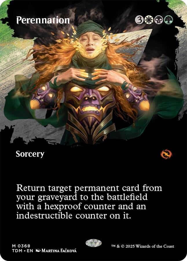 Image for Perennation (Borderless) (368) (TDM) - Magic: The Gathering