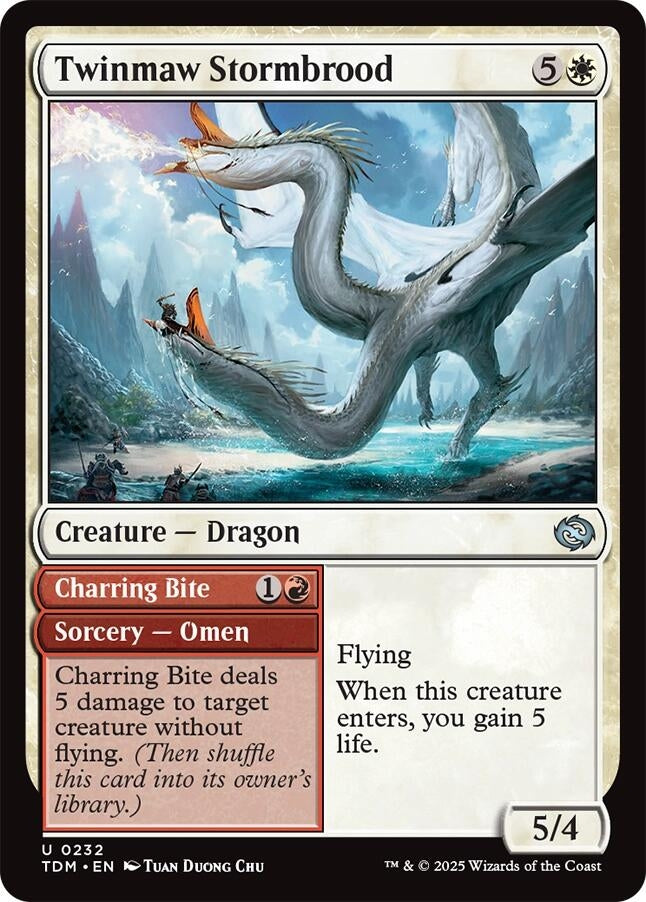 Image for Twinmaw Stormbrood (232) (TDM) - Magic: The Gathering