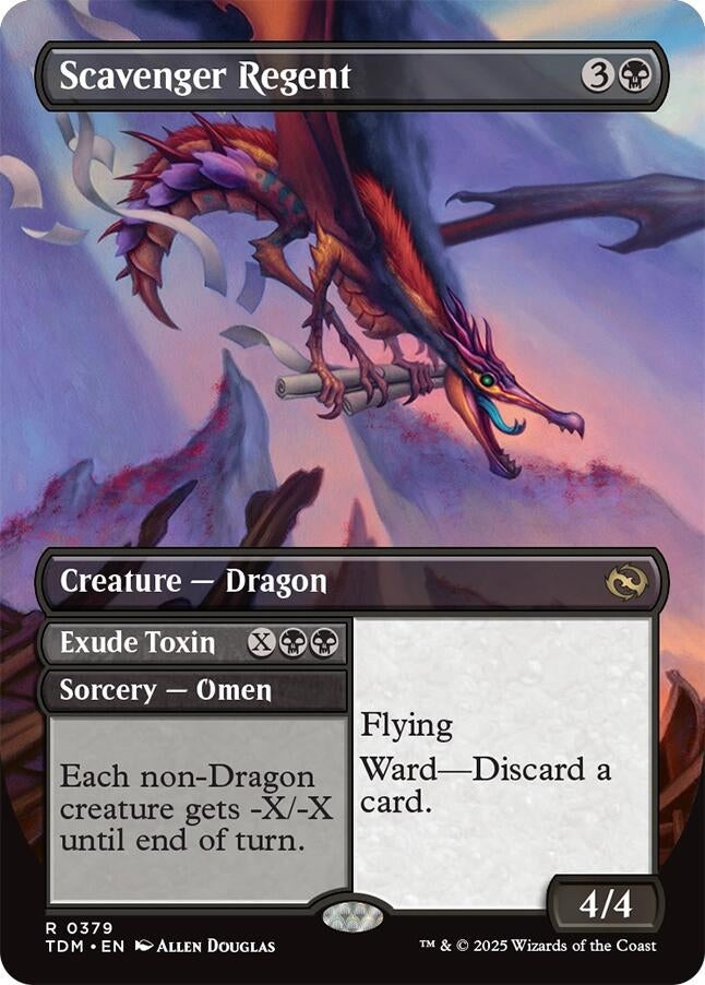 Image for Scavenger Regent (Borderless) (379) (TDM) - Magic: The Gathering