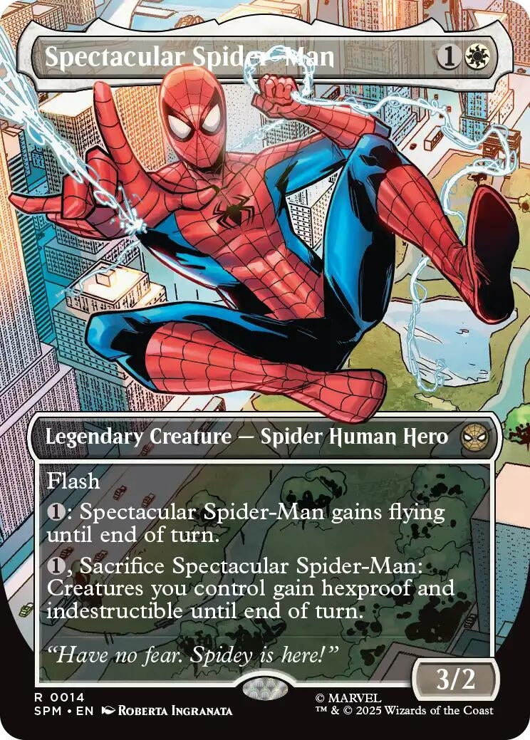 Image for Spectacular Spider-Man (Borderless) (14) (SPM) - Magic: The Gathering