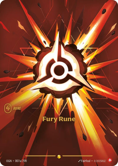 Fury Rune (Alternate Art) (007a/298) (OGN)