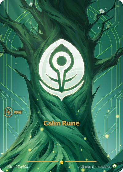 Calm Rune (Alternate Art) (042a/298) (OGN)