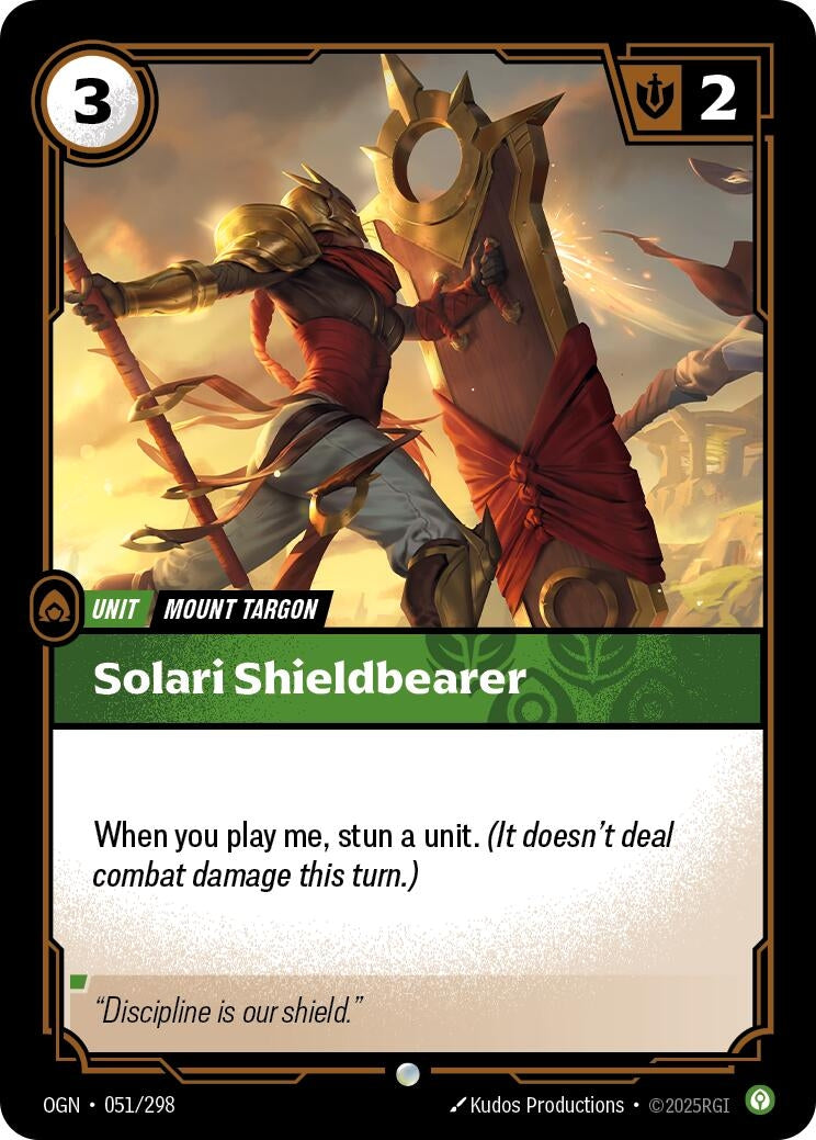 Image for Solari Shieldbearer (051/298) (OGN) - Riftbound: League of Legends Trading Card Game