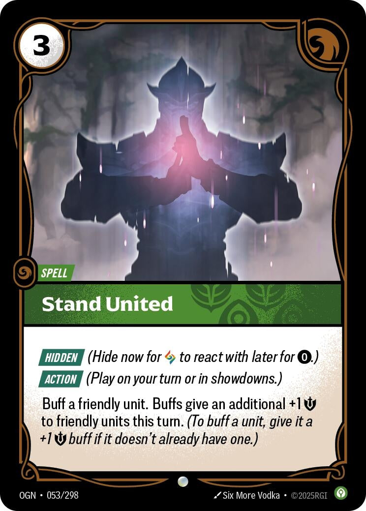 Image for Stand United (053/298) (OGN) - Riftbound: League of Legends Trading Card Game