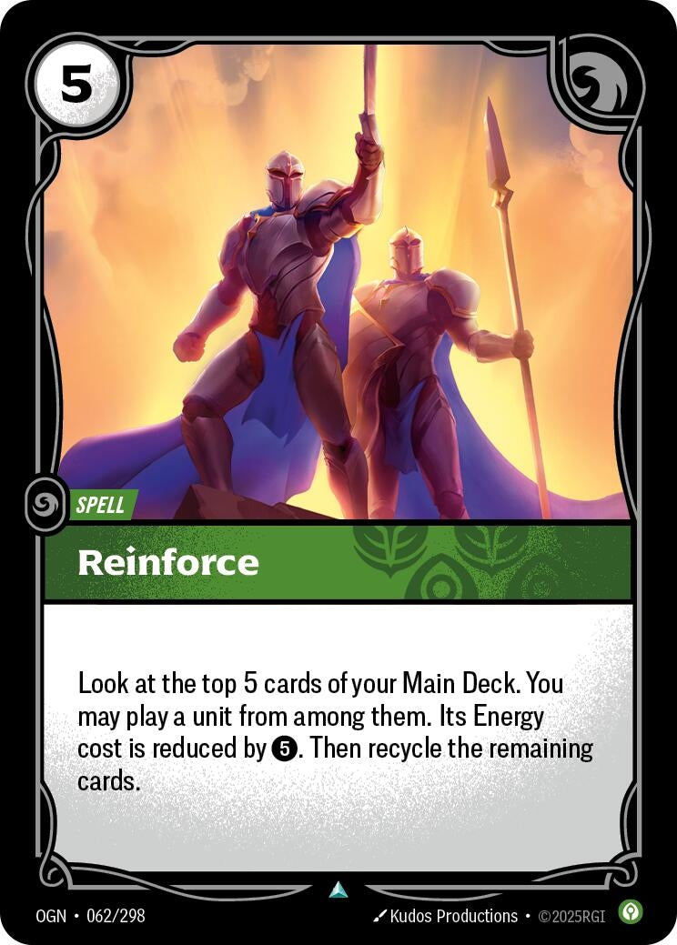 Image for Reinforce (062/298) (OGN) - Riftbound: League of Legends Trading Card Game