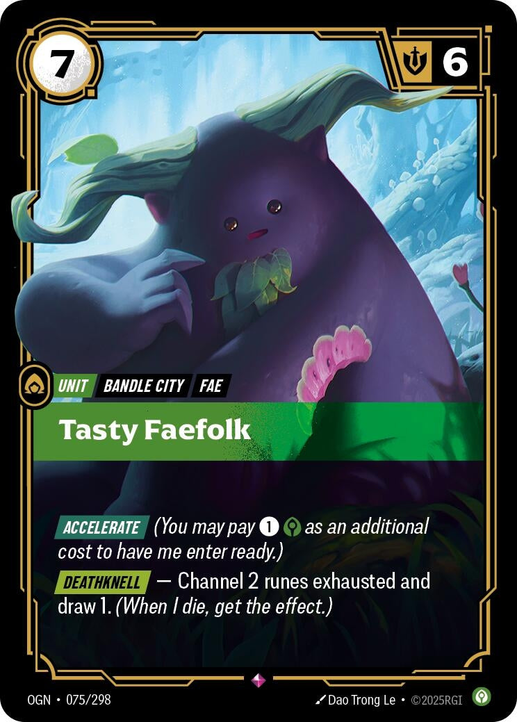 Image for Tasty Faefolk (075/298) (OGN) - Riftbound: League of Legends Trading Card Game