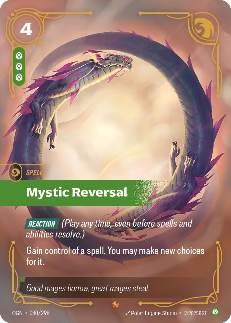 Image for Mystic Reversal (080/298) (OGN) - Riftbound: League of Legends Trading Card Game