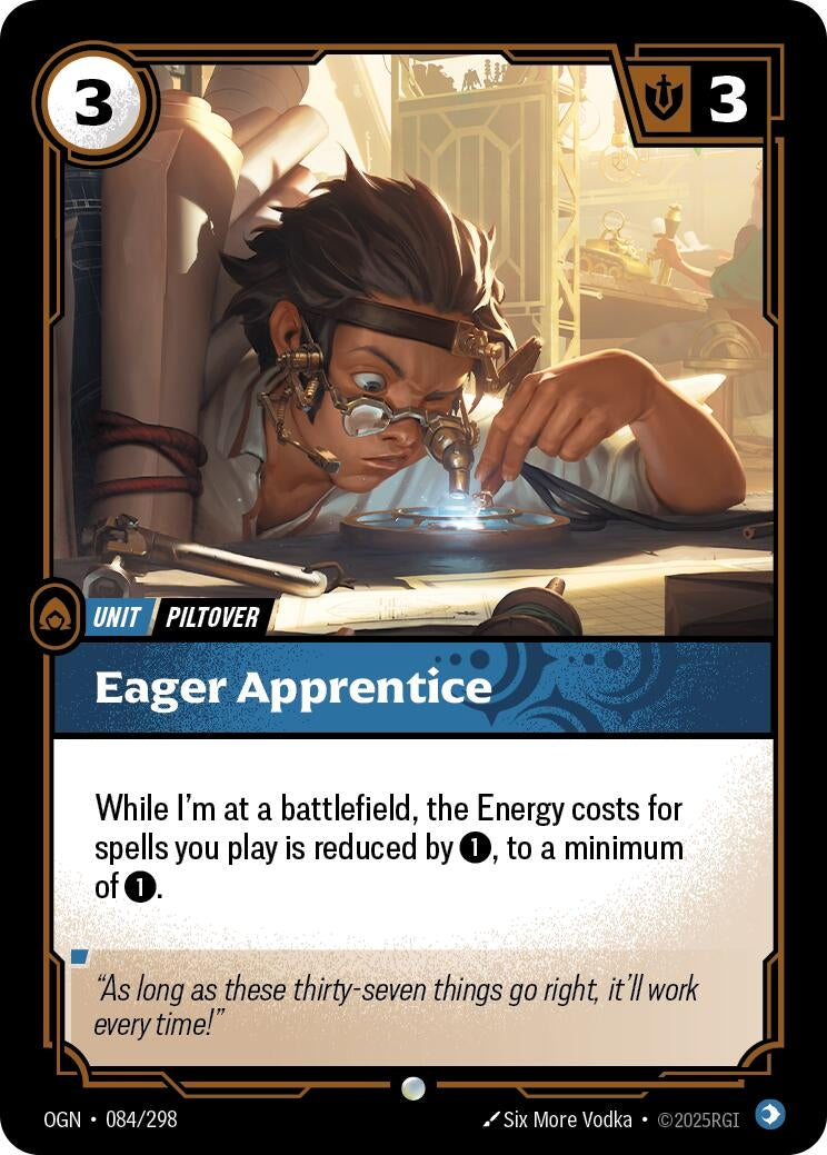 Image for Eager Apprentice (084/298) (OGN) - Riftbound: League of Legends Trading Card Game
