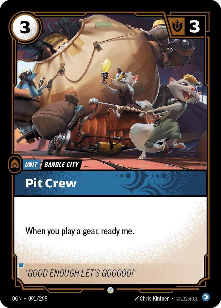 Image for Pit Crew (091/298) (OGN) - Riftbound: League of Legends Trading Card Game