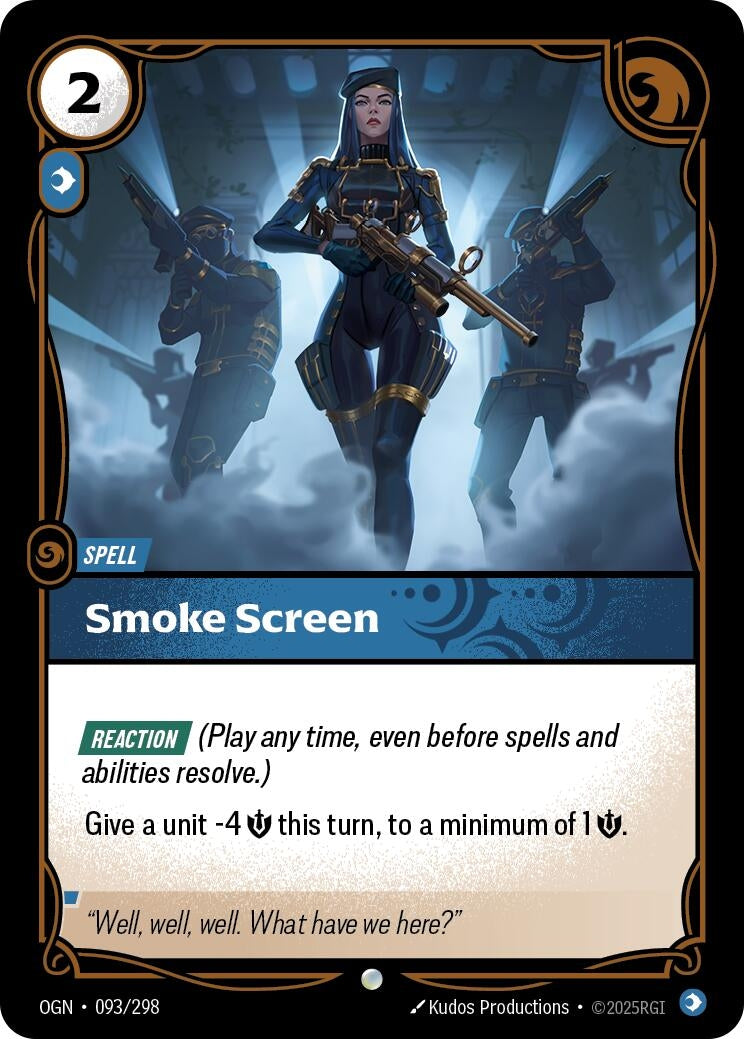 Image for Smoke Screen (093/298) (OGN) - Riftbound: League of Legends Trading Card Game