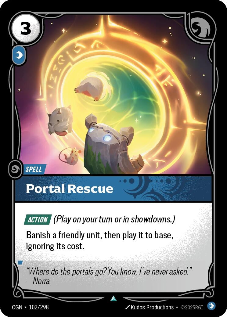 Image for Portal Rescue (102/298) (OGN) - Riftbound: League of Legends Trading Card Game