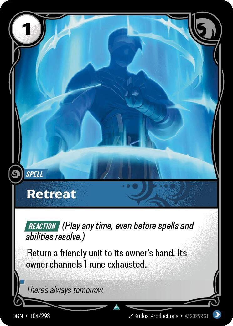 Image for Retreat (104/298) (OGN) - Riftbound: League of Legends Trading Card Game
