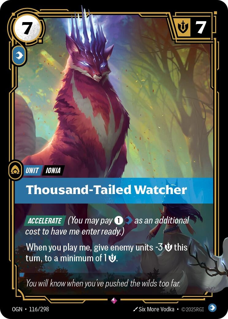 Image for Thousand-Tailed Watcher (116/298) (OGN) - Riftbound: League of Legends Trading Card Game