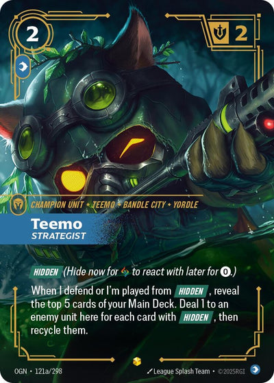 Teemo - Strategist (Alternate Art) (121a/298) (OGN)