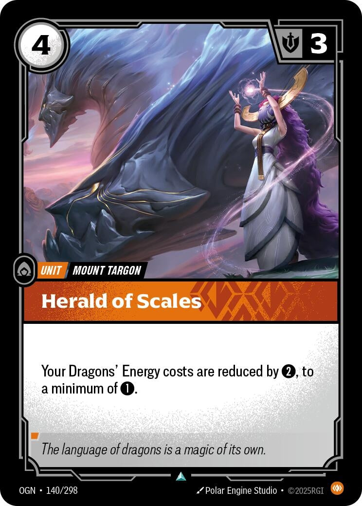 Image for Herald of Scales (140/298) (OGN) - Riftbound: League of Legends Trading Card Game