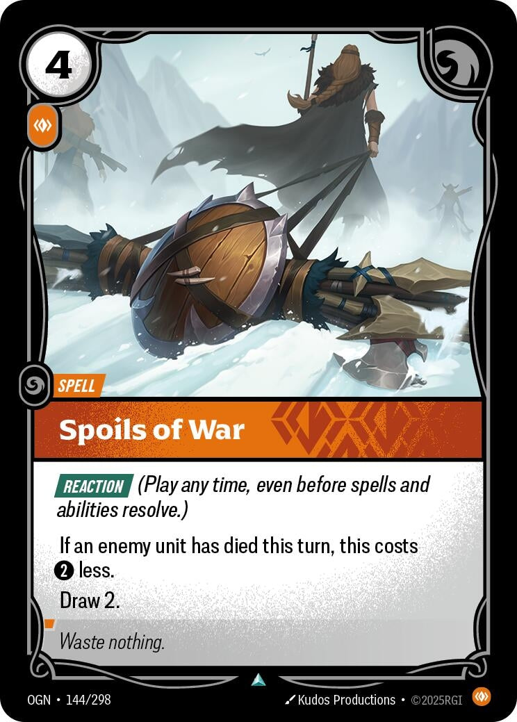 Image for Spoils of War (144/298) (OGN) - Riftbound: League of Legends Trading Card Game